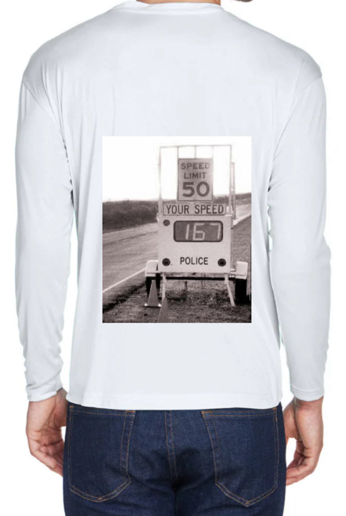 Speed Sign Design Long Sleeve