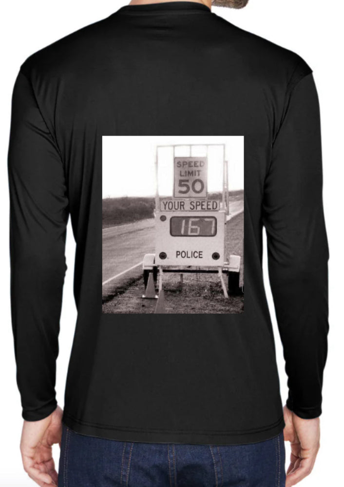 Speed Sign Design Long Sleeve