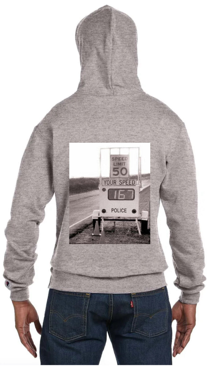 Speed Sign Design Hoodie