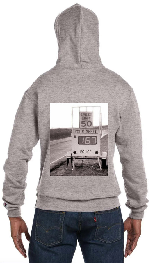 Speed Sign Design Hoodie