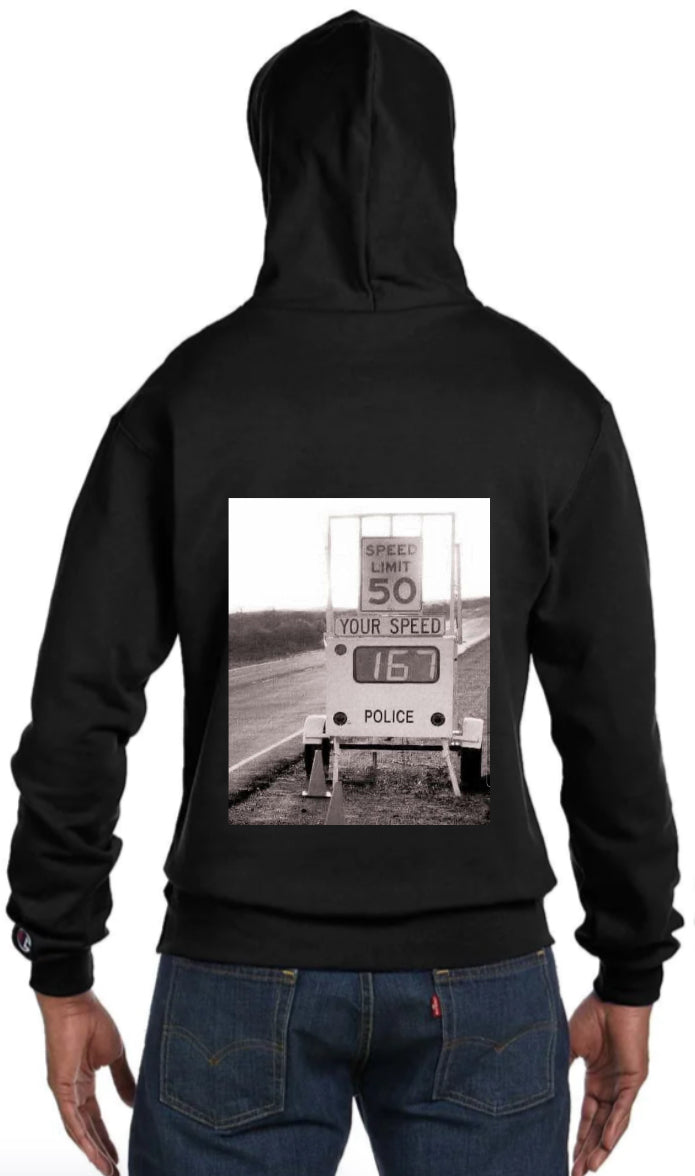 Speed Sign Design Hoodie