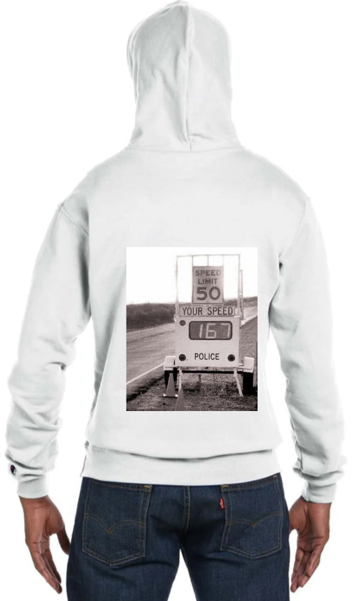 Speed Sign Design Hoodie